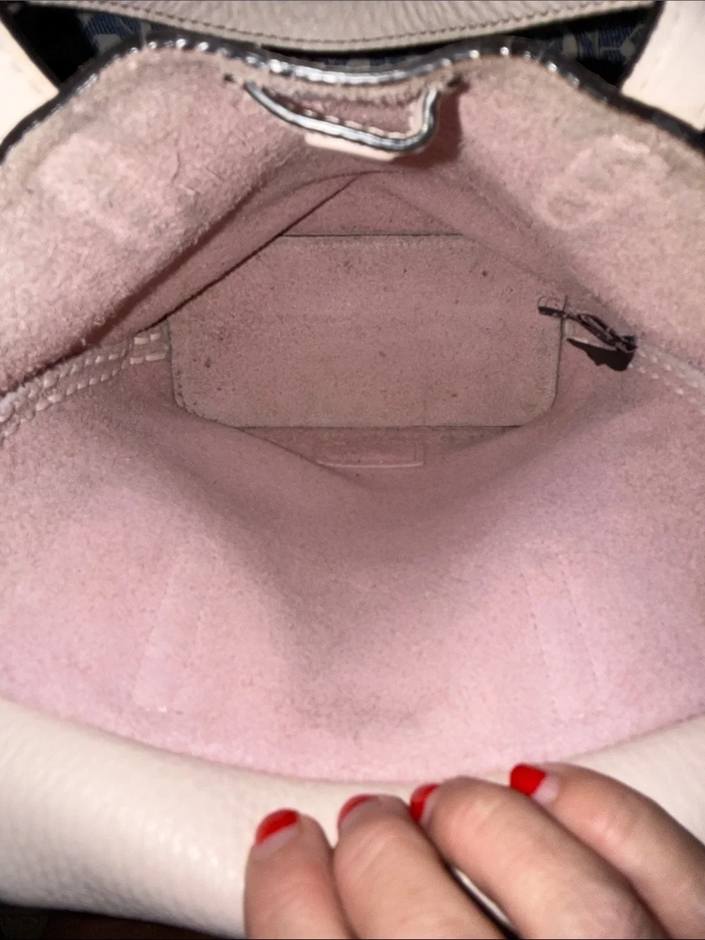 Rebecca Minkoff Unlined 100% Leather Mini Whipstitch Tote in Light Blush